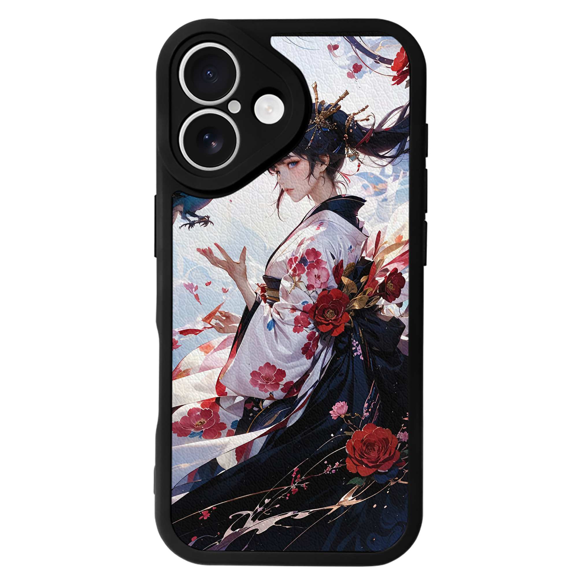（画像用） 刀剣乱舞 Touken Ranbu 【iPhone 16シリーズ対応】シリコンスマホケース（レザー調） 材質：シリコン